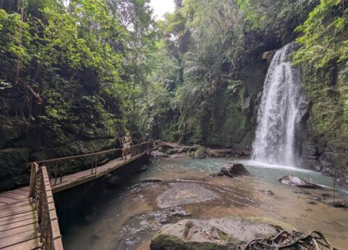 The beauty of Ulu Petanu Waterfall